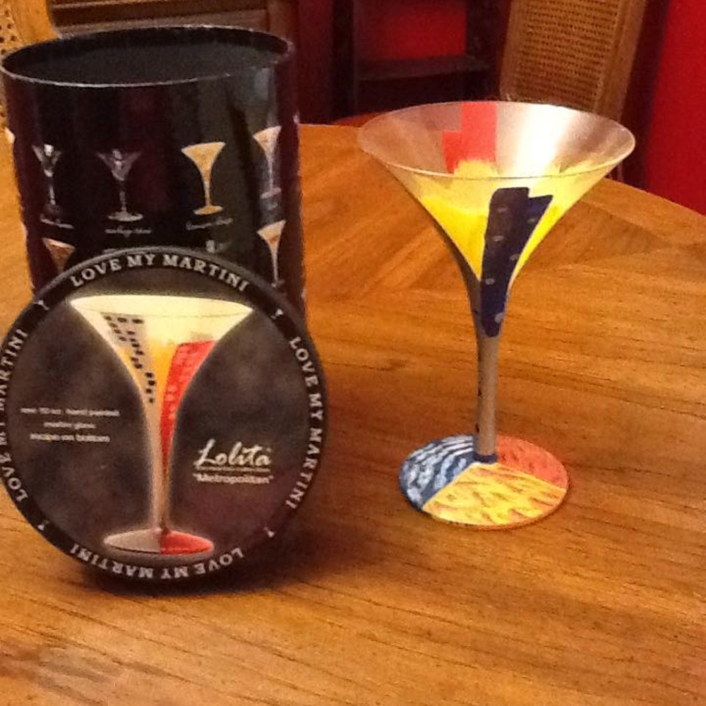 NIB Retired Lolita Martini Glass Metropolitan